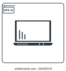 Computer stats Icon, Vector