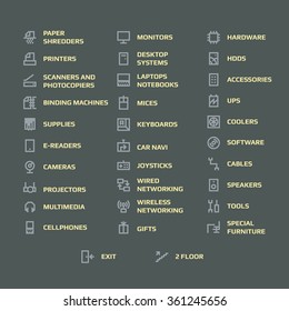 Computer store icons