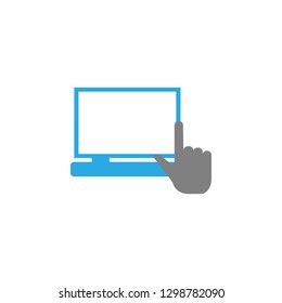 Computer and study icon. Element of education icon for mobile concept and web apps. Detailed Computer and study icon can be used for web and mobile