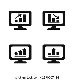 Computer style black.finance and bussines.icon.