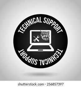 computer support design, vector illustration eps10 graphic 