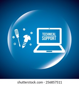 computer support design, vector illustration eps10 graphic 
