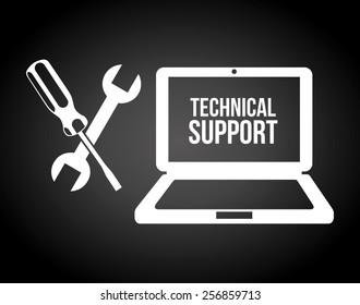 computer support design, vector illustration eps10 graphic 