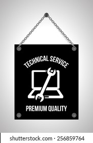 computer support design, vector illustration eps10 graphic 