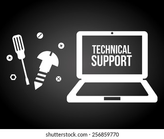 computer support design, vector illustration eps10 graphic 