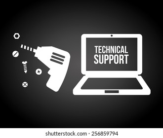 computer support design, vector illustration eps10 graphic 