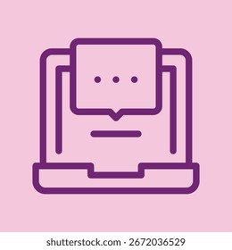 Diseño de Ilustración vectorial útil de moda de la obra de arte del símbolo del ordenador comely colorido background.eps