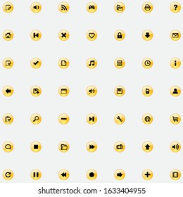 Computer symbol icons set vector design