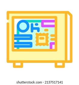 computer system color icon vector. computer system sign. isolated symbol illustration