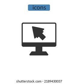 computer system icons  symbol vector elements for infographic web
