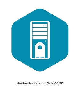 Computer system unit icon in simple style isolated vector illustration