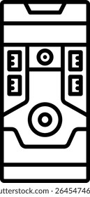 Computer system vector icon. Can be used for printing, mobile and web applications.