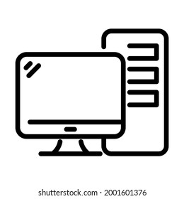 computer system vector line Icon-  Modern style high quality vector illustration.