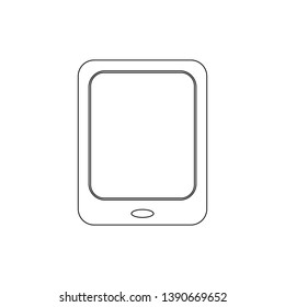 computer tablet outline icon. Signs and symbols can be used for web, logo, mobile app, UI, UX