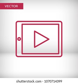 computer tablet pc vector  icon