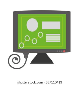 computer technical circuit electronic vector illustration eps 10