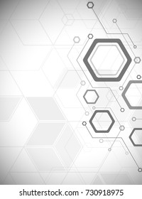 Computer technology, business background, futuristic design, hexahedron, circuit