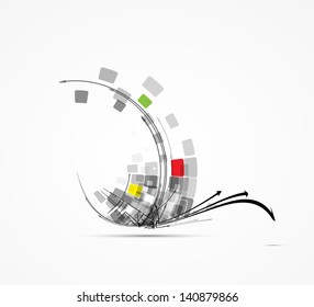 computer technology chip concept business background