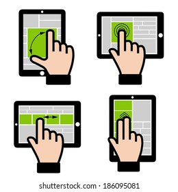 Computer technology.  Design for touch - sensitive screen.