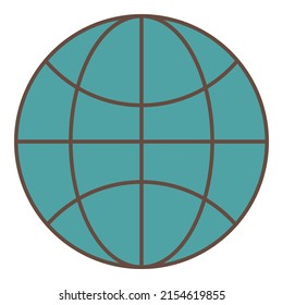 Computer technology global net gear flat vector icons for social media marketing business and technologies 