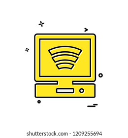 Computer Technology icon design vector
