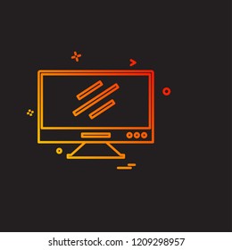 Computer Technology icon design vector