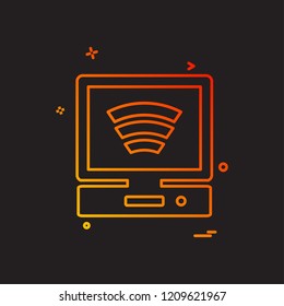 Computer Technology icon design vector