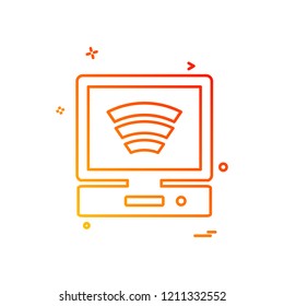 Computer Technology icon design vector