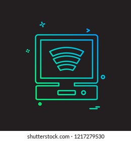 Computer Technology icon design vector