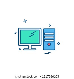 Computer Technology icon design vector