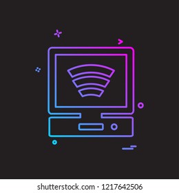 Computer Technology icon design vector