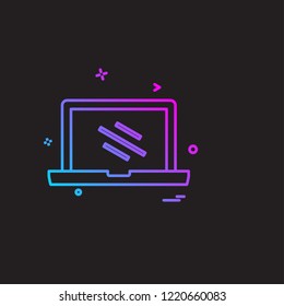 Computer Technology icon design vector