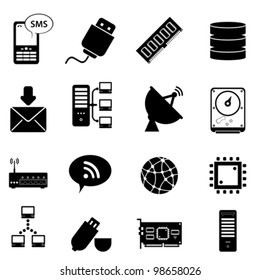 Computer and technology icon set