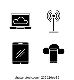 Computer technology icon vector illustration logo template for many purpose. Isolated on white background.