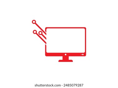 Computer Technology Logo template designs, computer Service logo template, Vector design Concept