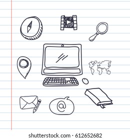 Computer technology scribble