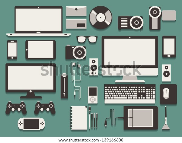 computer and technology\
vector background