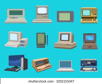 Computer Technology Vector Evolution Display Telecommunication Stock ...