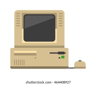 Computer technology vector evolution isolated display
