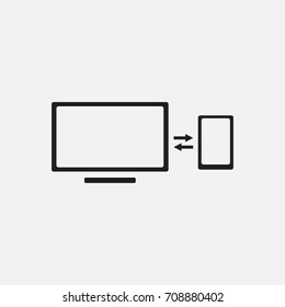computer, telephone, data transmission, icon, eps10