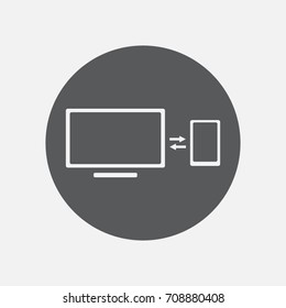 computer, telephone, data transmission, icon, eps10