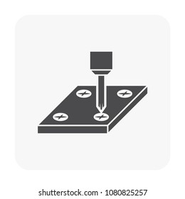 Computer testing vector icon design.