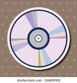 computer theme CD elements vector