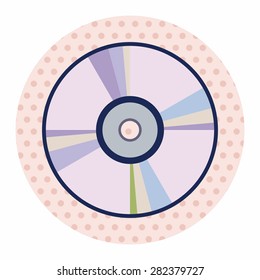 computer theme CD elements vector