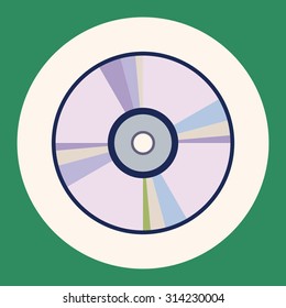 computer theme CD elements vector