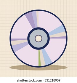 computer theme CD elements vector