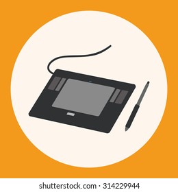 computer theme graphics tablet elements vector