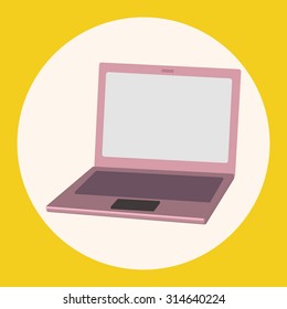 computer theme laptop elements vector