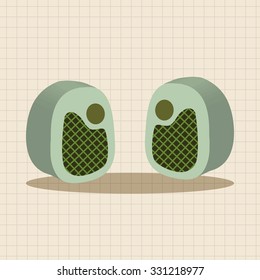 computer theme stereo elements vector