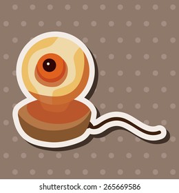 computer theme webcam elements vector